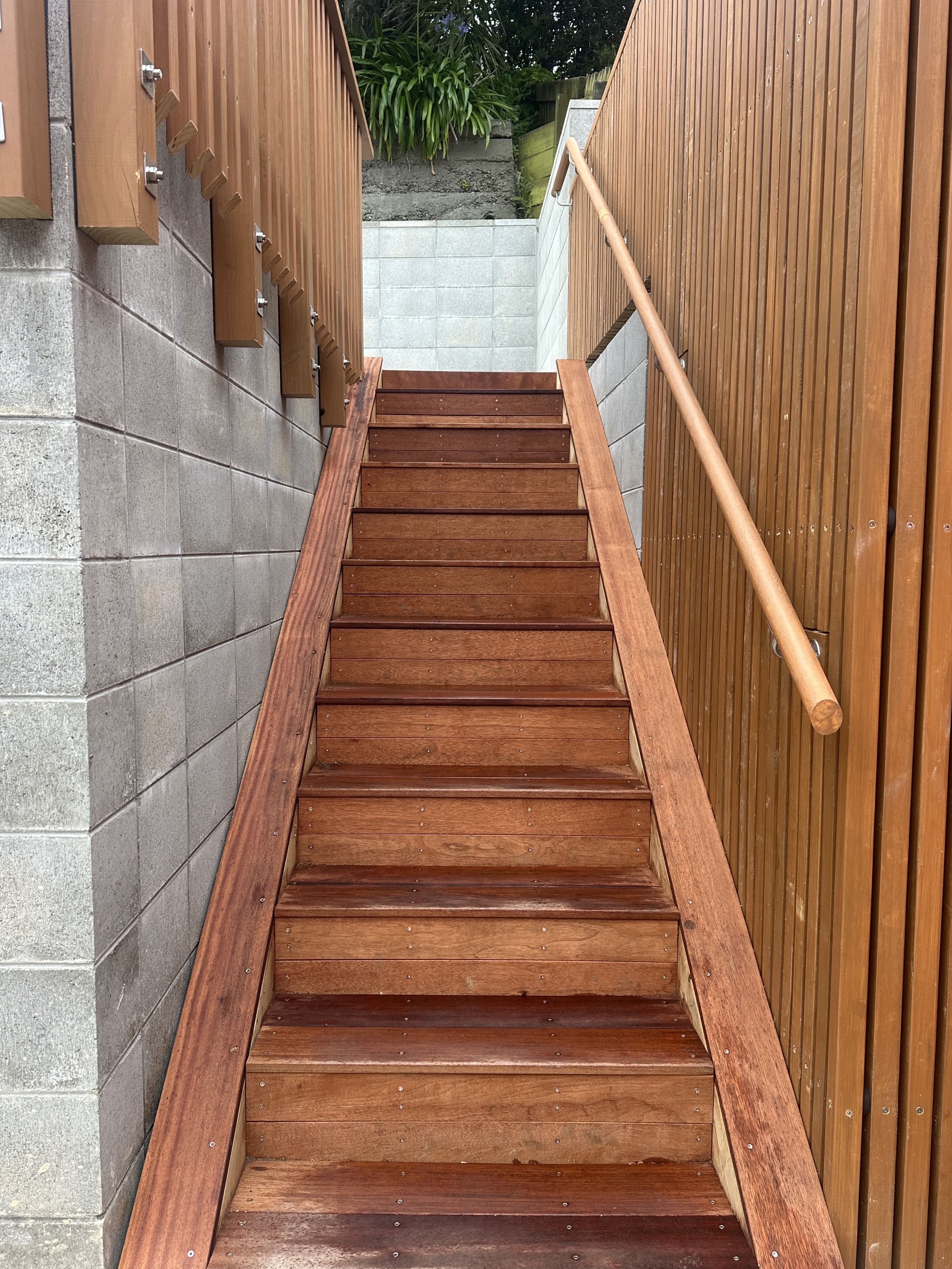 Modern timber deck extending living space