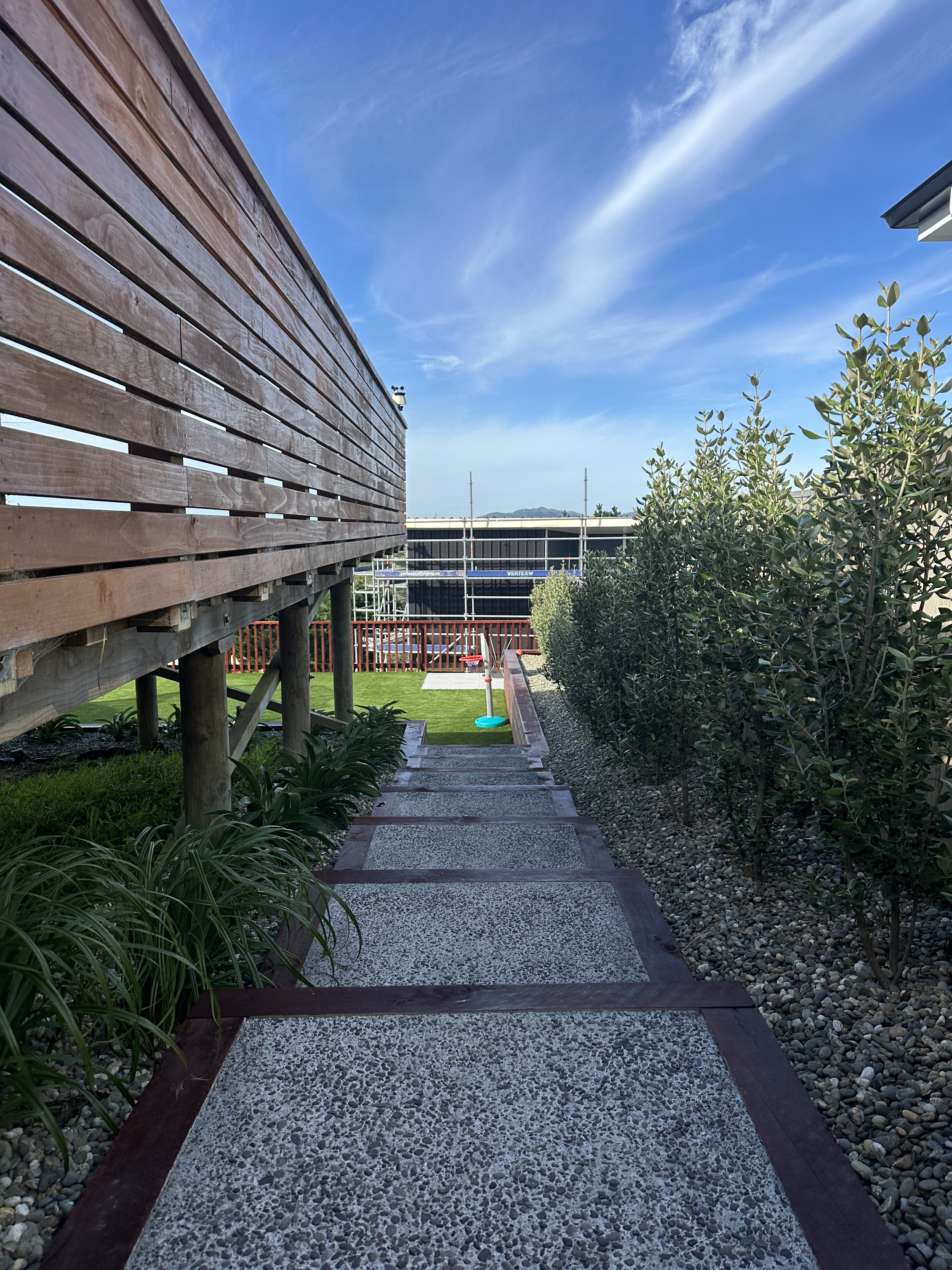 Steps leading to the lower garden