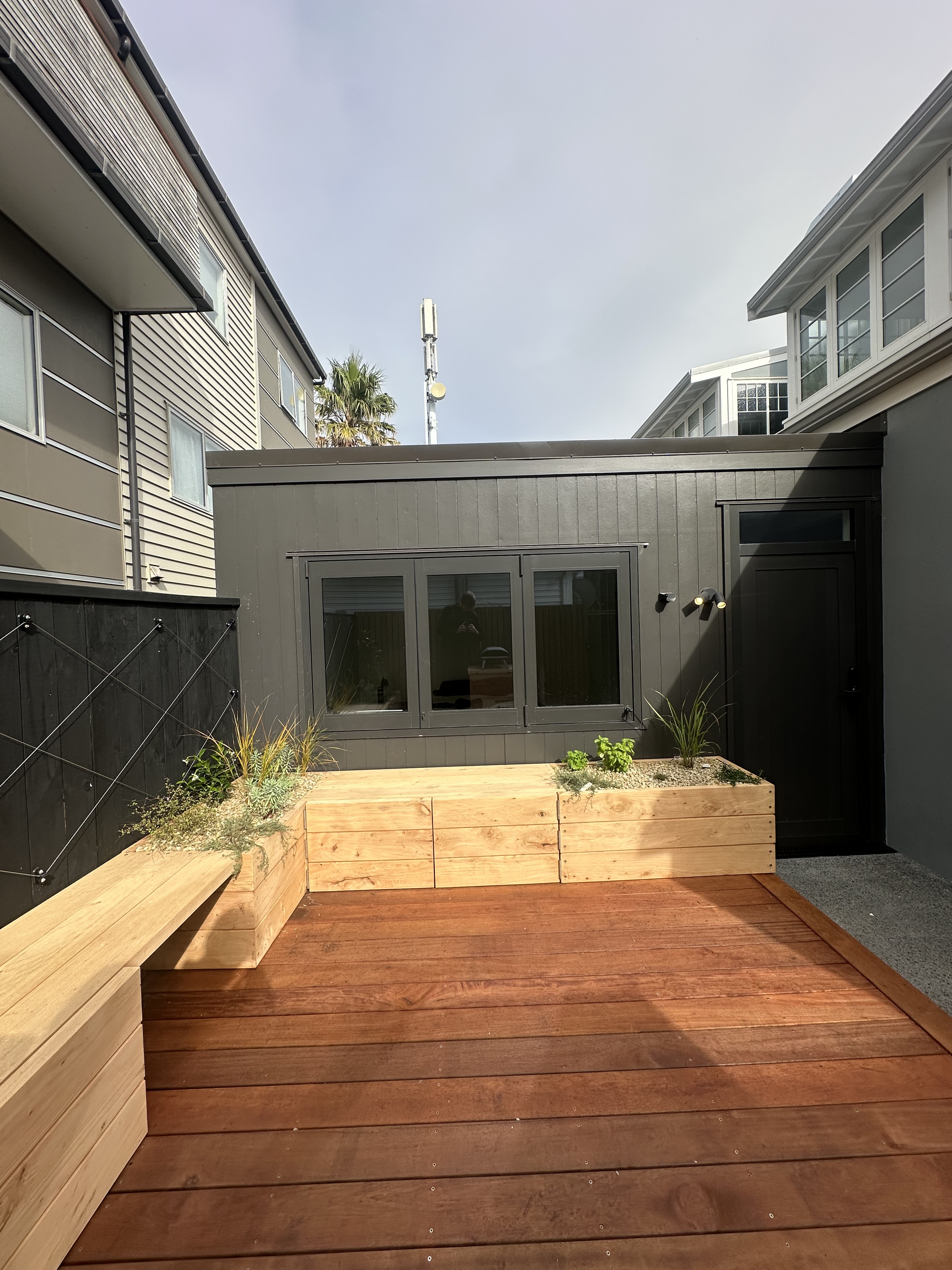 Modern outdoor furniture detail